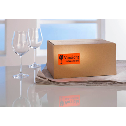 Artikelbild 2 für 200 AVERY Zweckform Warnetiketten 7211 rot »Vorsicht zerbrechlich!« 100,0 x 50,0 mm, Artikelnummer 432029