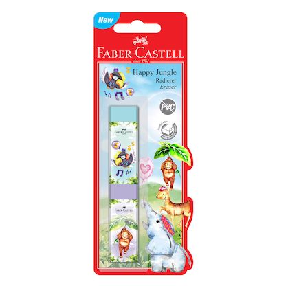 Artikelbild 4 für FABER-CASTELL Radiergummis Happy Jungle farbsortiert, 2 St., Artikelnummer 157513
