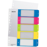 Artikelbild 1 für AKTION: LEITZ Ordnerregister WOW DIN A4 Vollformat, Überbreite 1-5 farbig 5-teilig, 1 Satz mit Prämie nach Registrierung, Artikelnummer 893038