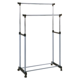 Artikelbild 1 für HAKU Möbel Rollgarderobe 44732 schwarz Metall 95,0 x 95,0-170,0 cm, Artikelnummer 552957