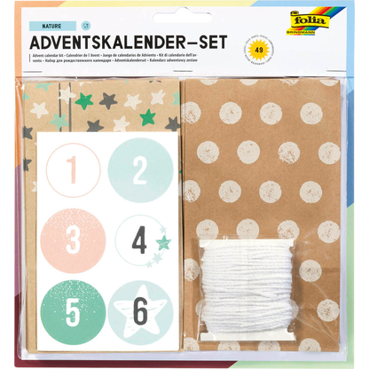 Artikelbild 7 für folia Adventskalender NATURE mehrfarbig, Artikelnummer 607395