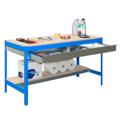 Artikelbild 2 für Simonrack Werkbank SIMONWORK blau 1 Schublade 151,0 x 76,0 x 84,2 cm, Artikelnummer 979181