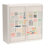 Artikelbild 1 für PAPERFLOW easyOffice Colour Rollladenschrank 61086 2 Fachböden 110,0 x 41,5 x 104,0 cm, Artikelnummer 210317