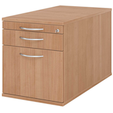 Artikelbild 1 für HAMMERBACHER TC20 Rollcontainer nussbaum 3 Auszüge 42,8 x 80,0 x 51,2 cm, Artikelnummer 375339