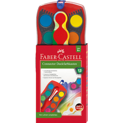 Artikelbild 2 für FABER-CASTELL CONNECTOR Wasserfarbkasten 12 Farben, Artikelnummer 621151
