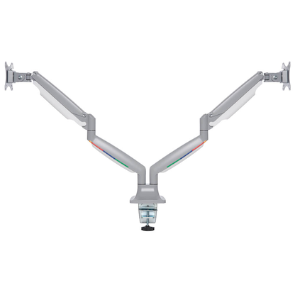 Artikelbild 2 für Kensington Monitor-Halterung SmartFit One-Touch K55471EU grau für 2 Monitore, Tischklemme, Tischbohrung, Artikelnummer 874300