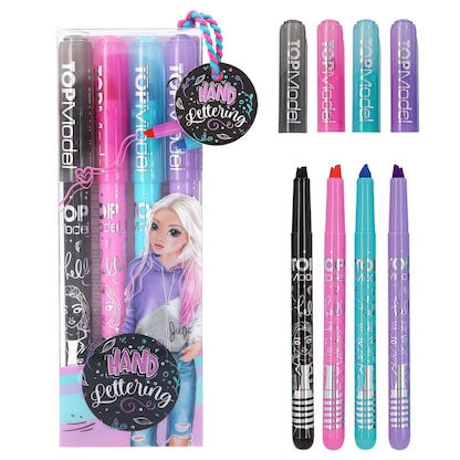 Artikelbild für DEPESCHE TOPModel Handlettering-Set farbsortiert, 4 St., Artikelnummer 933008