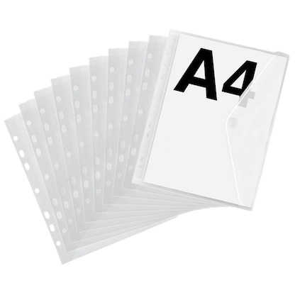 Artikelbild 17 für 10 FolderSys Dokumententaschen DIN A4 transparent genarbt 0,20 mm, Artikelnummer 587949