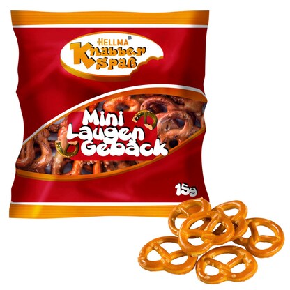 Artikelbild 4 für HELLMA Knabberspaß Mini Laugengebäck Gebäck 70x 15,0 g, Artikelnummer 392381