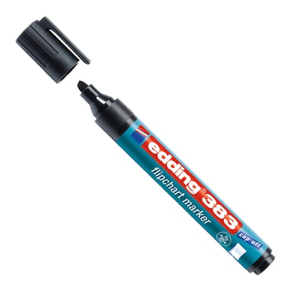 Artikelbild 2 für edding 383 Flipchart-Marker schwarz 1,0 - 5,0 mm, 10 St., Artikelnummer 477992