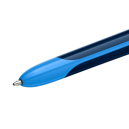 Artikelbild 4 für BIC 4-Farben-Kugelschreiber 4-Colours Smooth blau/hellblau, Schreibfarbe: schwarz, blau, rot, grün, 1 St., Artikelnummer 592768