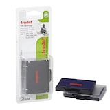 Artikelbild 1 für 2 trodat Ersatzstempelkissen 6/58 blau/rot 6,8 x 4,7 cm, Artikelnummer 598180