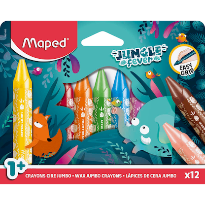 Artikelbild 6 für maped JUNGLE fever Jumbo Wachsmalstifte farbsortiert, 12 St., Artikelnummer 260389