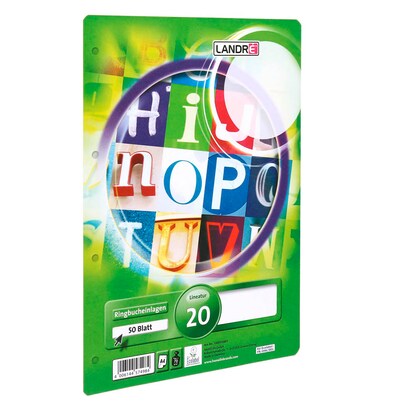 Artikelbild 3 für LANDRÉ® Ringbucheinlage A4 blanko, 50 Blätter, Artikelnummer 298667