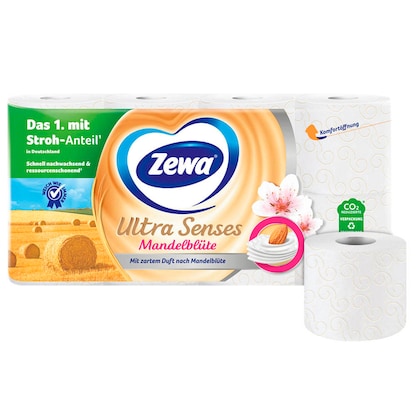 Artikelbild für Zewa Toilettenpapier Ultra Senses 4-lagig, 8 Rollen, Artikelnummer 795973