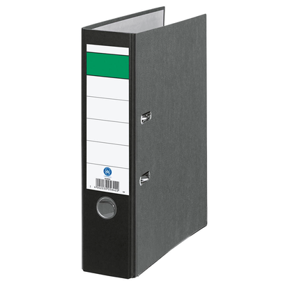 Artikelbild 12 für Grüner Balken Ordner schwarz marmoriert Karton 8,0 cm DIN A4, Artikelnummer 111583