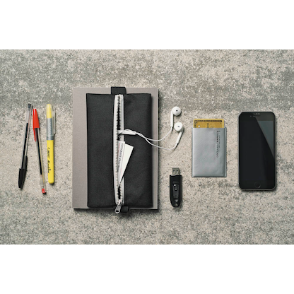 Artikelbild 6 für VELOFLEX Reißverschlussbeutel VELOBAG® Flex schwarz/silber Textil 8,0 mm, 1 St., Artikelnummer 113924