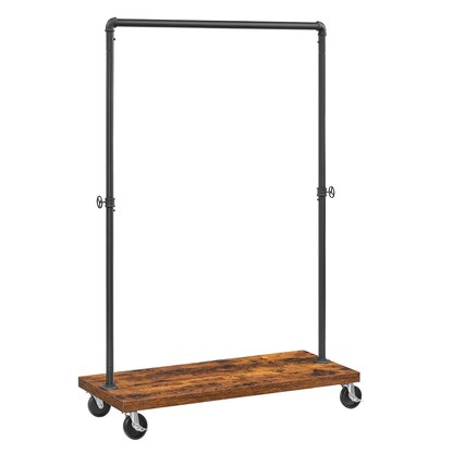 Artikelbild 1 für VASAGLE Rollgarderobe braun Metall 2 Haken 104,5 x 162,0 cm, Artikelnummer 260889