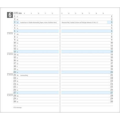 Artikelbild 5 für 3 geiger notes Taschenkalender Monatsplaner Mars Juni 2025 bis Juni 2027 schwarz, Artikelnummer 550709