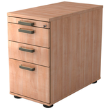 Artikelbild 1 für HAMMERBACHER SC40 Standcontainer nussbaum 4 Auszüge 42,8 x 80,0 x 72,0 - 76,0 cm, Artikelnummer 860344