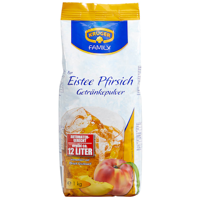 Artikelbild 2 für KRÜGER Eistee Pfirsich Getränkepulver 1,0 kg, Artikelnummer 177784