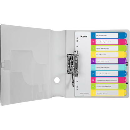 Artikelbild 2 für AKTION: LEITZ Ordnerregister WOW DIN A4 Vollformat, Überbreite 1-10 farbig 10-teilig, 1 Satz mit Prämie nach Registrierung, Artikelnummer 893053