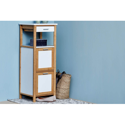 Artikelbild 8 für WENKO Schubladenregal Finja weiß, braun 34,0 x 30,0 x 89,0 cm, Artikelnummer 530921