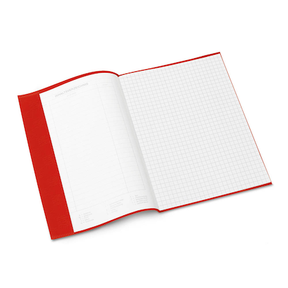 Artikelbild 2 für HERMA Heftumschlag mit Baststruktur rot Kunststoff DIN A5, Artikelnummer 548002