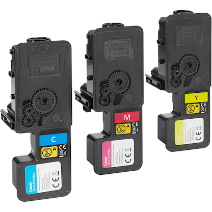 Artikelbild 3 für dots cyan, magenta, gelb Toner kompatibel zu KYOCERA TK-5230C/M/Y, 3er-Set, Artikelnummer 663801