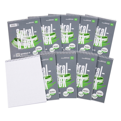 Artikelbild für 10 Ursus Notizblöcke DIN A5 kariert, Artikelnummer 417865