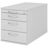 Artikelbild 1 für HAMMERBACHER TC30 Rollcontainer lichtgrau 4 Auszüge 42,8 x 80,0 x 51,2 cm, Artikelnummer 375388