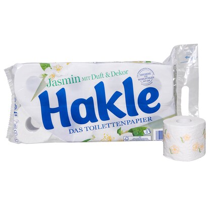Artikelbild 3 für Hakle Toilettenpapier Jasmin 3-lagig, 8 Rollen, Artikelnummer 514218