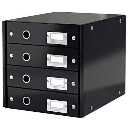 Artikelbild 2 für AKTION: LEITZ Schubladenbox Click & Store schwarz 60490095, DIN A4 mit 4 Schubladen mit Prämie nach Registrierung, Artikelnummer 683003