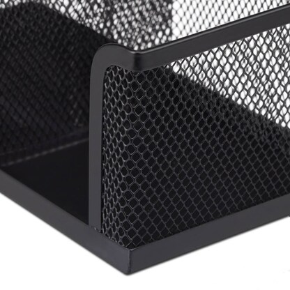 Artikelbild 5 für relaxdays Schreibtisch-Organizer schwarz Metall 3 Fächer 18,5 x 9,5 x 10,0 cm, Artikelnummer 516854
