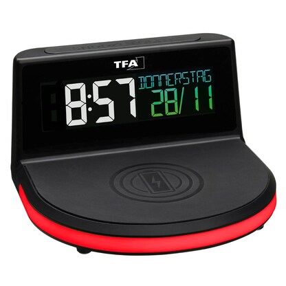 Artikelbild 4 für TFA® digitaler Wecker schwarz Kunststoff 136,0 x 126,0 mm, Artikelnummer 337974