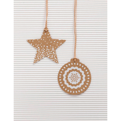 Artikelbild 2 für folia Geschenkanhänger natur Weihnachten 12 St., Artikelnummer 369399