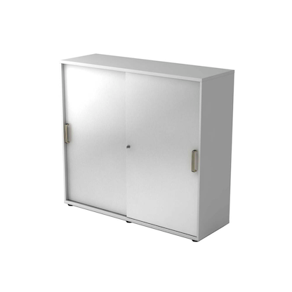 Artikelbild für HAMMERBACHER Schiebetürenschrank 1753S, V1753S/5/S/SG lichtgrau, silber 2 Fachböden 120,0 x 40,0 x 110,0 cm, Artikelnummer 375747