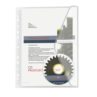 Artikelbild 6 für 10 FolderSys Dokumententaschen DIN A4 transparent genarbt 0,20 mm, Artikelnummer 641753