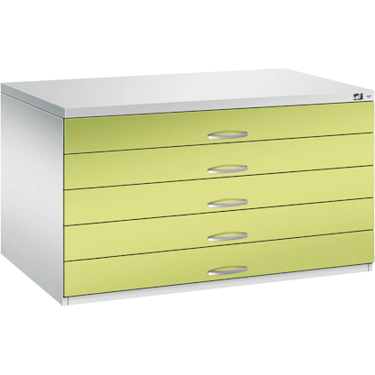 Artikelbild 4 für CP 7200 Planschrank clowngrün, lichtgrau 5 Schubladen 135,0 x 96,0 x 76,0 cm, Artikelnummer 683449