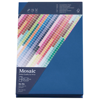 Artikelbild 2 für 10 artoz Faltkarten mit Briefumschlägen Mosaic DIN B6 marine, Artikelnummer 959320