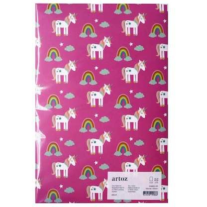 Artikelbild 2 für artoz Briefpapier mit Briefhüllen Einhorn pink ca. DIN A5 80 g/qm 1 Pack, Artikelnummer 129139