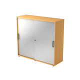 Artikelbild 1 für HAMMERBACHER Schiebetürenschrank 1753S, V1753S/6/S/SG buche, silber 2 Fachböden 120,0 x 40,0 x 110,0 cm, Artikelnummer 375756