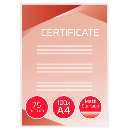 Artikelbild 3 für 100 GBC Laminierfolien matt für A4 75 micron, Artikelnummer 437238