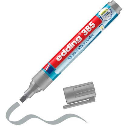 Artikelbild 16 für edding 385 Flipchart-Marker silber 1,0 - 5,0 mm, 1 St., Artikelnummer 530471