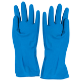 Artikelbild 1 für franz mensch unisex Gummihandschuhe Bettina blau Größe 7, 1 Paar, Artikelnummer 200410