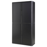 Artikelbild 1 für PAPERFLOW easyOffice Rollladenschrank schwarz ohne Fachböden 110,0 x 41,5 x 204,0 cm, Artikelnummer 663997