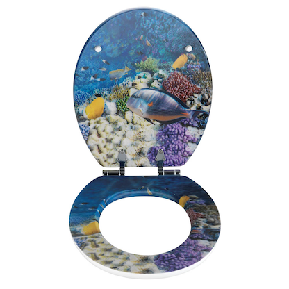Artikelbild 3 für WENKO WC-Sitz mit Absenkautomatik Fish mit 3D-Effekt mehrfarbig, Artikelnummer 812911
