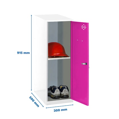 Artikelbild 2 für Simonrack Spind SIMONLOCKER DISM weiß, pink 8425437116841, 1 Schließfach 30,0 x 50,0 x 91,5 cm, Artikelnummer 355168