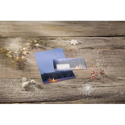 Artikelbild 2 für SIGEL Weihnachtsbriefpapier Christmas Chapel Motiv DIN A4 90 g/qm 100 Blatt, Artikelnummer 627564