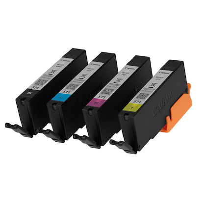 Artikelbild 3 für Canon CLI-571 BK/C/M/Y schwarz, cyan, magenta, gelb Druckerpatronen, 4er-Set, Artikelnummer 209266